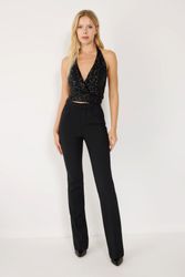 No Matter What Blusentop Schwarze Pailletten günstig online kaufen