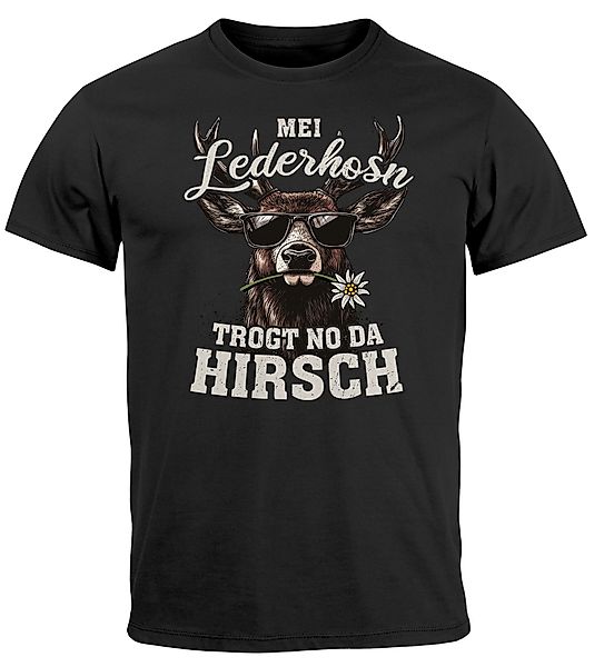 MoonWorks Print-Shirt Herren T-Shirt Tracht Hirsch günstig online kaufen