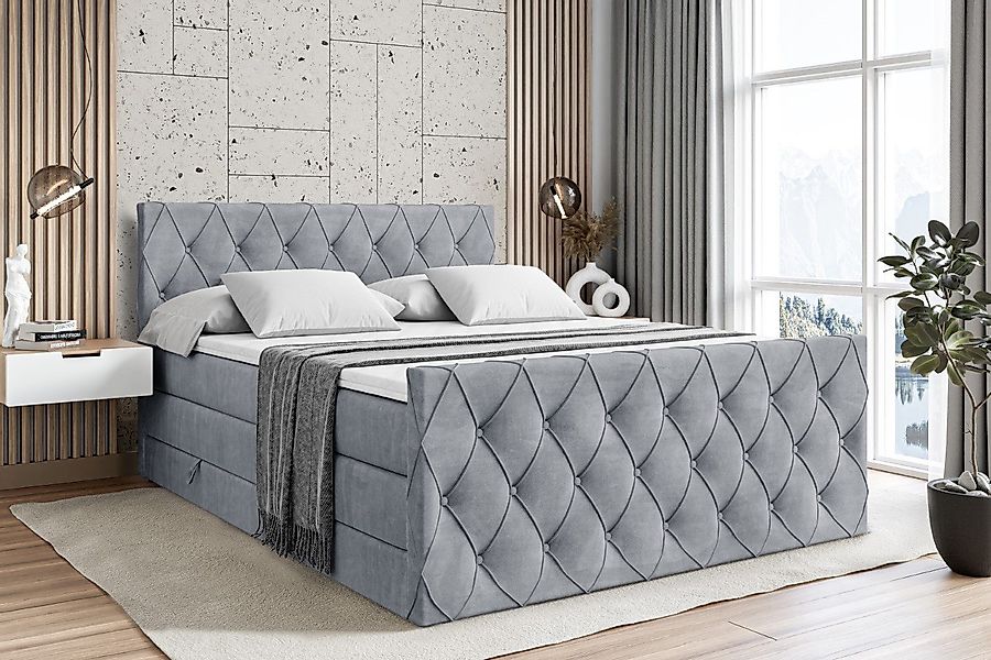ALTDECOR Boxspringbett AMAY KING (mit Matratze günstig online kaufen