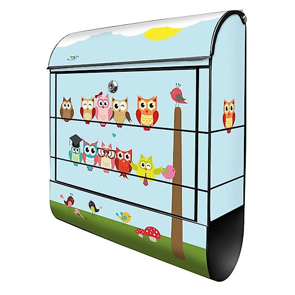 Banjado Design Briefkasten Schwarz Pulverbeschichtet 39x47x14cm 2 Schlüssel günstig online kaufen
