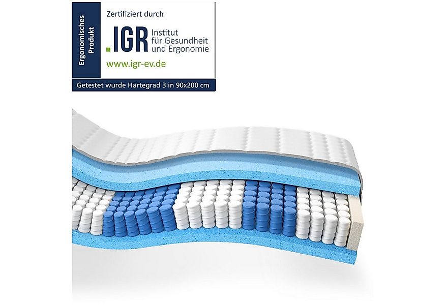 Taschenfederkernmatratze Federkernmatratze, Orthopädische 7-Zonen Matratze, günstig online kaufen