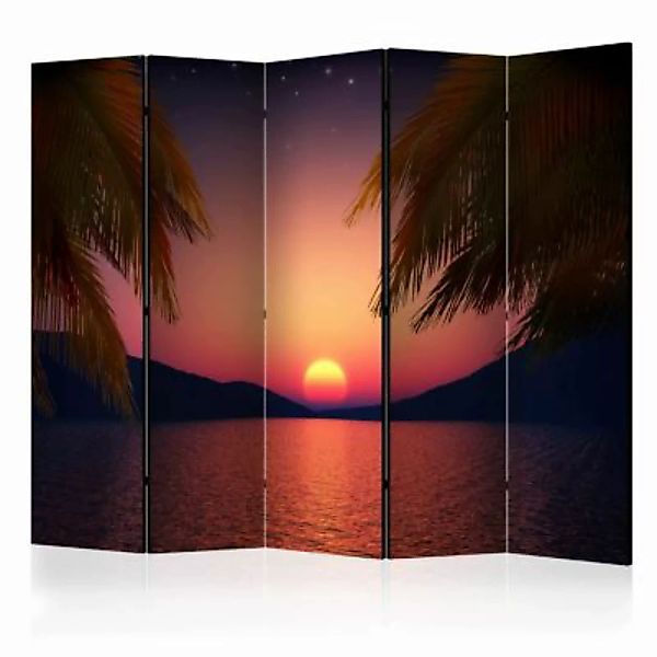 artgeist Paravent Romantic evening on the beach II [Room Dividers] mehrfarb günstig online kaufen