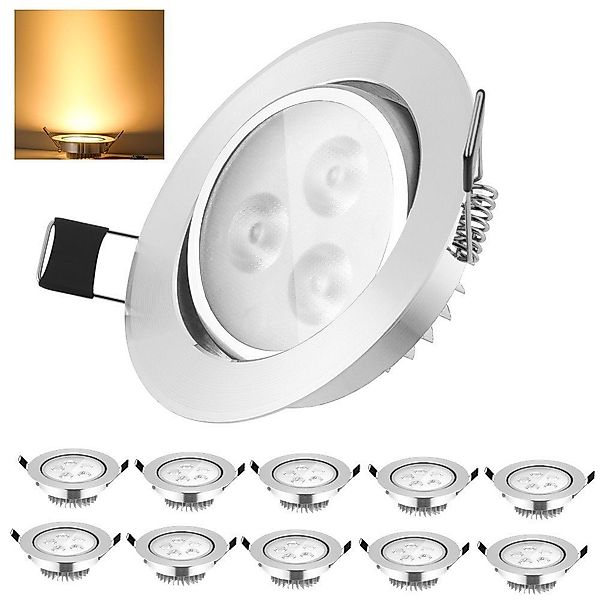 LETGOSPT Einbauleuchte LED Deckenspots Flach 230V günstig online kaufen