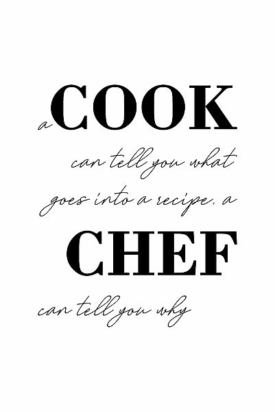 queence Wanddekoobjekt "COOK CHEF", Stahlschild, Blechschild, Spruch, Witzi günstig online kaufen