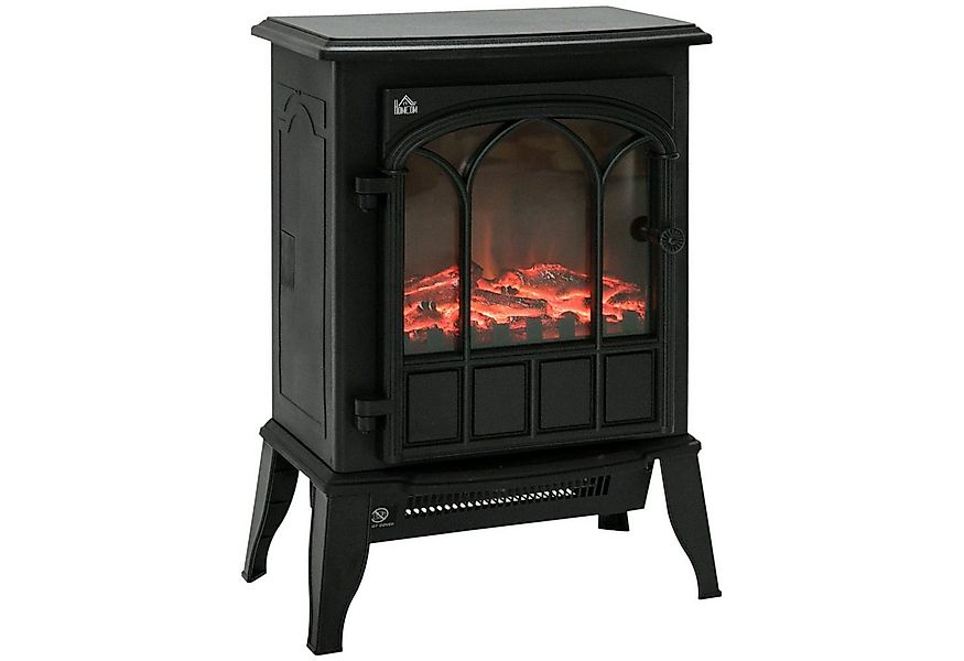 HOMCOM Elektrokamin 2000W Kaminofen, Elektrischer Kamin mit Heizschutz, Ein günstig online kaufen