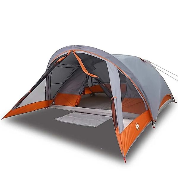 vidaXL Campingzelt 4 Personen Grau und Orange Wasserdicht 94715 günstig online kaufen