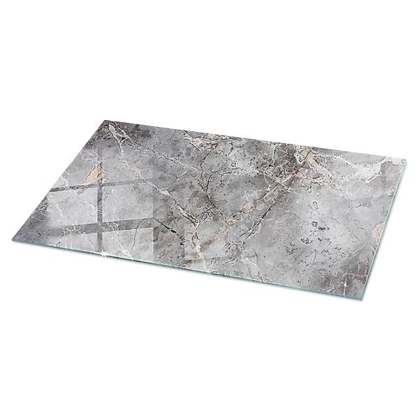 Tulup Tischplatte Natürliches Marmormuster Couchtisch Platte 100x50 cm Grau günstig online kaufen