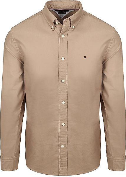 Tommy Hilfiger Oxford Hemd Camel - Größe S günstig online kaufen