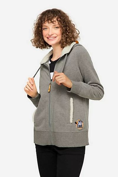 Laurasøn Sweatjacke Hoodie-Jacke Sweat Kapuze innen aus Teddy Langarm günstig online kaufen