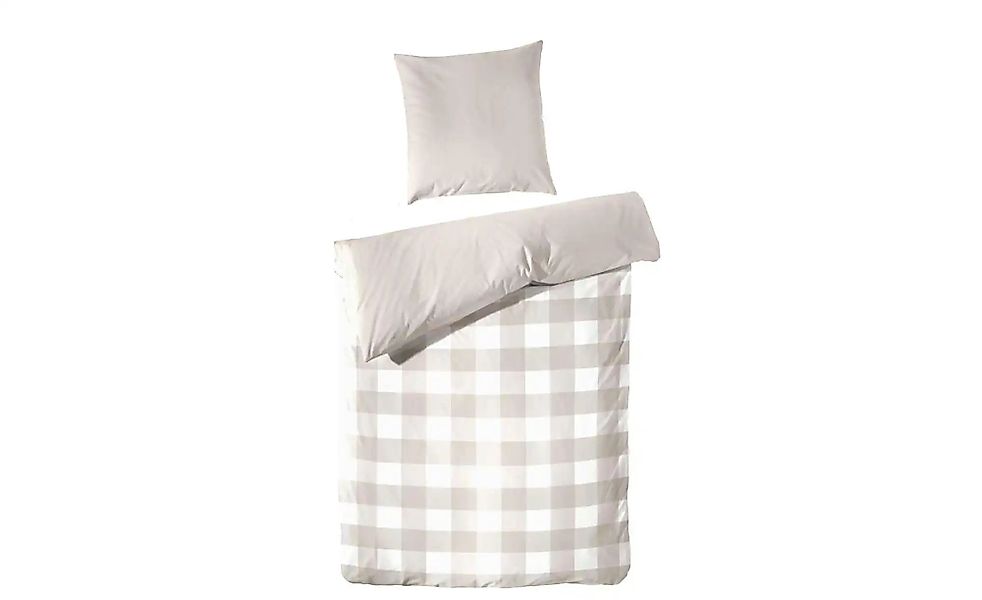 Perkal Bettwäsche-Set   ¦ braun ¦ Maße (cm): B: 135 H: 1 Bettwaren > Bettwä günstig online kaufen