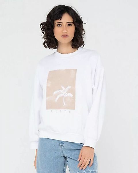 Rusty Sweatshirt SUNSET PALM OVERSIZE CREW NECK FLEECE günstig online kaufen