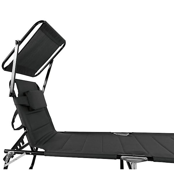 Lex XXL Aluminium Gartenliege Sonnenliege Gepolstert mit Kopfkissen Sonnend günstig online kaufen