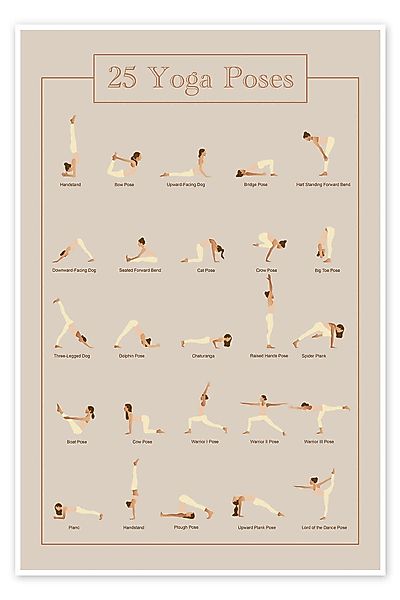 Posterlounge Poster Editors Choice, 25 Yoga günstig online kaufen