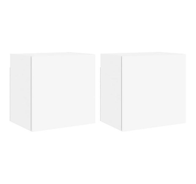 furnicato TV-Schrank TV-Wandschränke 2 Stk. Weiß 40,5x30x40 cm Holzwerkstof günstig online kaufen