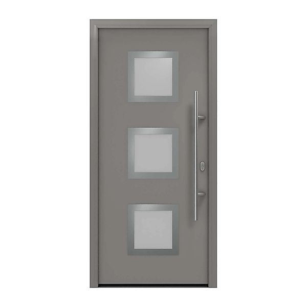 EcoStar Haustür Isopro IP 810S Graualuminium 110 cm x 210 cm DIN R günstig online kaufen