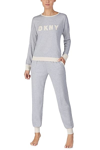 DKNY Top & Jogger Set New Signature 42 grau günstig online kaufen
