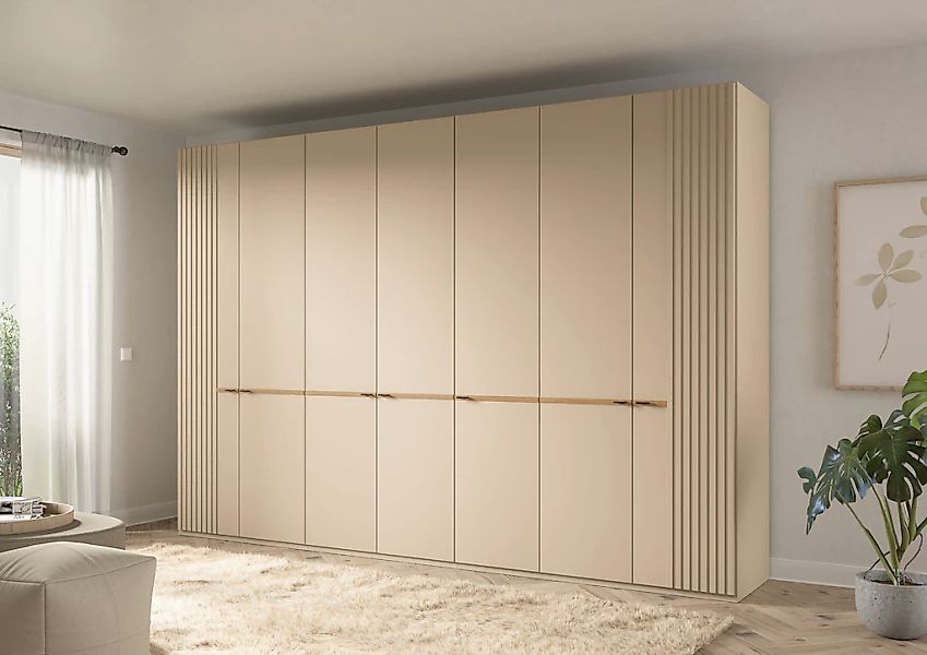 Musterring Drehtürenschrank "Isabelle" Lamellen in Korpusfarbe, Griffe in s günstig online kaufen