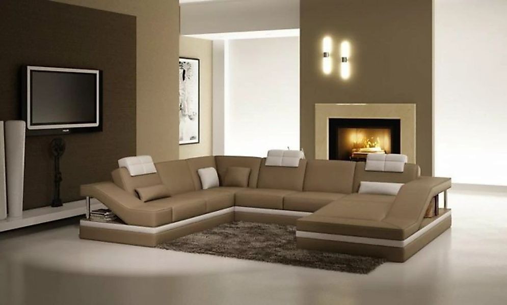 JVmoebel Ecksofa Ecksofa Ledersofa Polster Wohnlandschaft Couch Sofa, Made günstig online kaufen