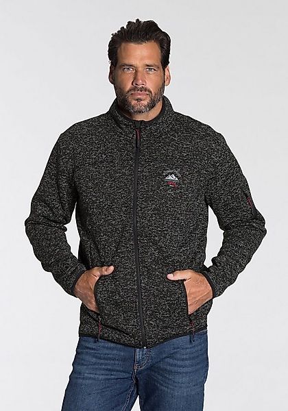 Man's World Strickfleecejacke für die Übergangszeit, mit Reißverschlusstasc günstig online kaufen