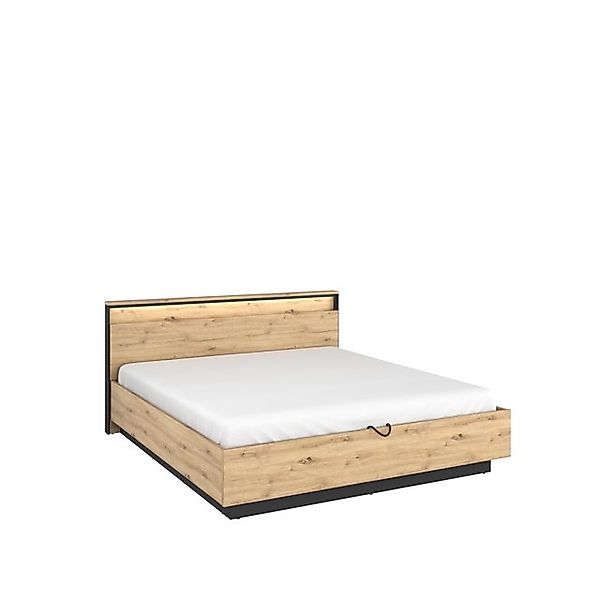 Friderik-EU Bett QUANT QS-02 Bett mit Stauraumbehälter, Bett mit LED-Beleuc günstig online kaufen