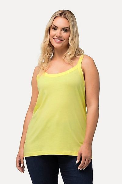Ulla Popken Longtop Spaghettitop Rundhals Modalmix ärmellos günstig online kaufen