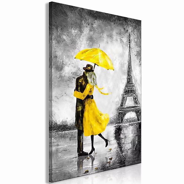 Wandbild - Paris Fog (1 Part) Vertical Yellow günstig online kaufen