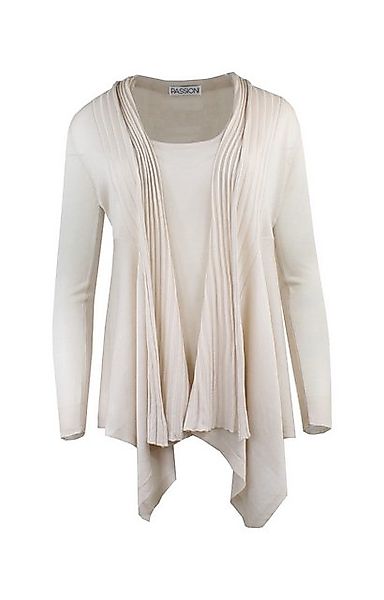 Passioni Cardigan Twinset mit Wasserfall-Cardigan günstig online kaufen