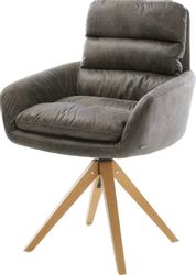 DELIFE Polsterstuhl Abelia-Flex, mit Armlehnen Holzgestell günstig online kaufen