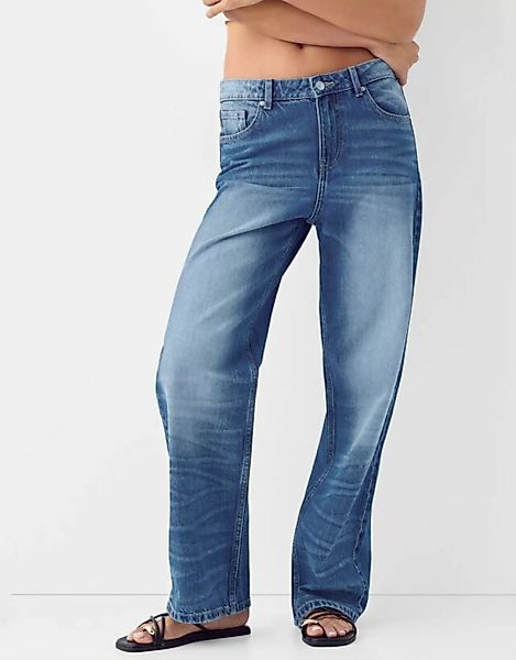 Bershka Baggy-Jeans Damen 42 Blau günstig online kaufen