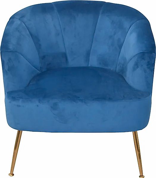 HOFMANN LIVING AND MORE Sessel, Beine aus Stahlrohr, goldfarben lackiert, S günstig online kaufen