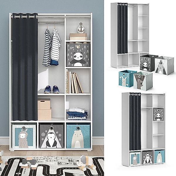 Vicco Kleiderschrank Luigi, Weiß, 105.8 x günstig online kaufen