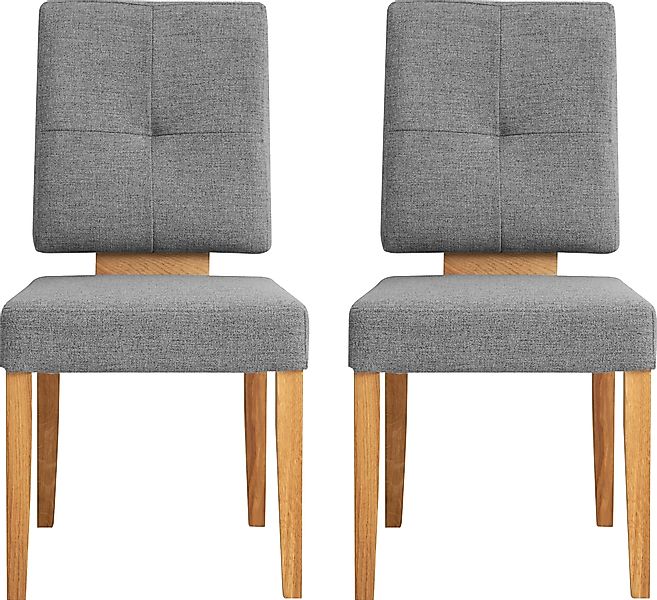 Home affaire Esszimmerstuhl »Ponza Polsterstuhl«, (Set), 2 St., Webstoff, G günstig online kaufen
