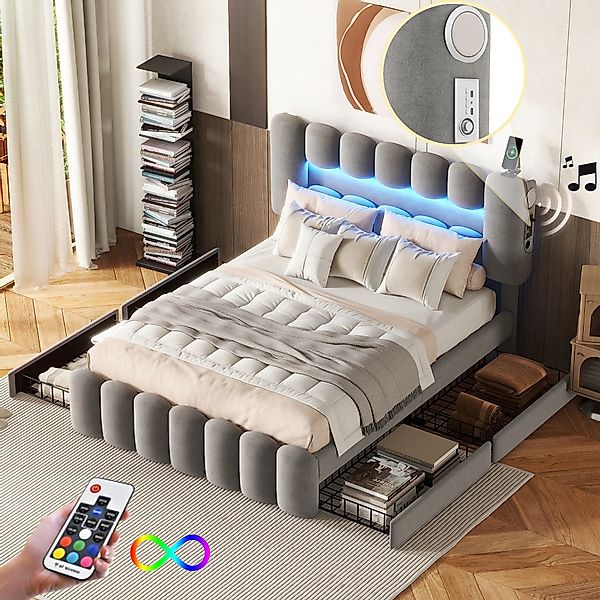 HAUSS SPOLE Polsterbett Polsterbett Funktionsbett Bettrahmen günstig online kaufen