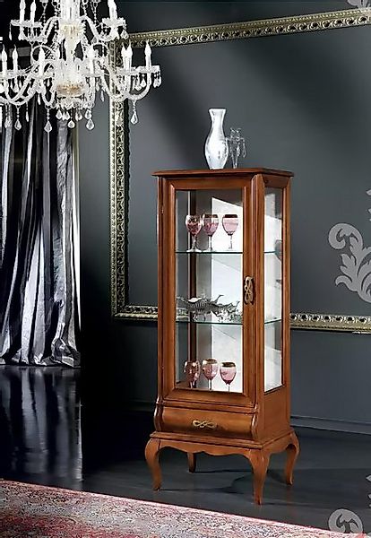 Xlmoebel Vitrine Klassischer Holzmöbel-Glasvitrinenschrank für das Wohnzimm günstig online kaufen