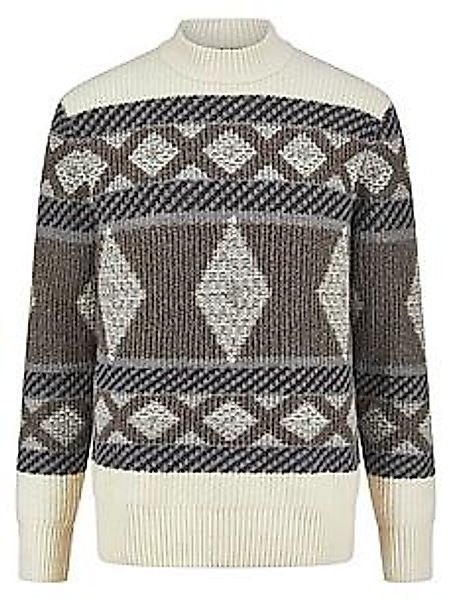 bugatti Norwegerpullover "Regular Fit" mit Stehkragen günstig online kaufen