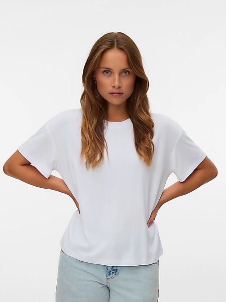 Vero Moda Kurzarmshirt "VMFILLI 2/4 TEE JRS NOOS" Materialmix, relaxed fit günstig online kaufen