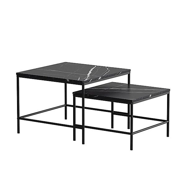 Vicco Couchtisch Ramio, Schwarzer Marmor/Schwarz, 60 günstig online kaufen