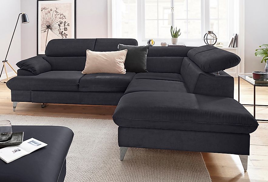 COTTA Ecksofa "Caluso L-Form", mit Kopfteilverstellung, wahlweise mit Bettf günstig online kaufen