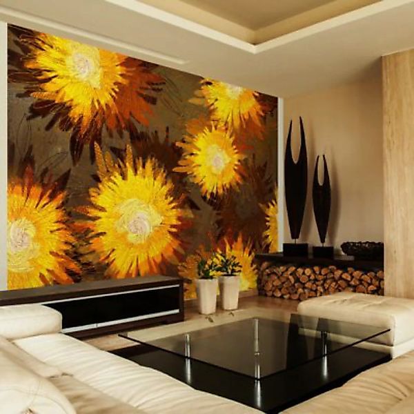 artgeist Fototapete Sunflower dance mehrfarbig Gr. 100 x 70 günstig online kaufen