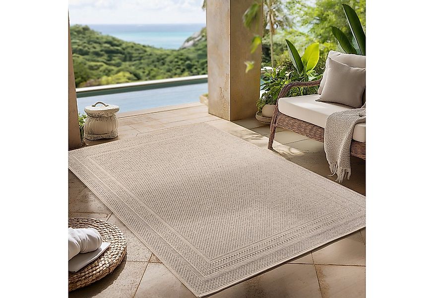 Carpettex Outdoorteppich Boho Design, Läufer, Höhe: 5 mm, Outdoor Teppich W günstig online kaufen