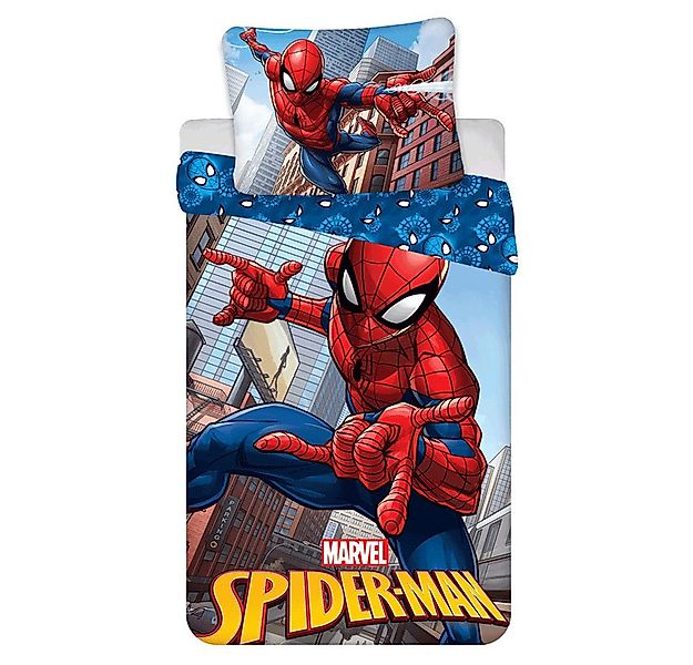 Spiderman Bettwäsche Spiderman City Glider Bettwäsche 140×200cm, 70×90 cm, günstig online kaufen