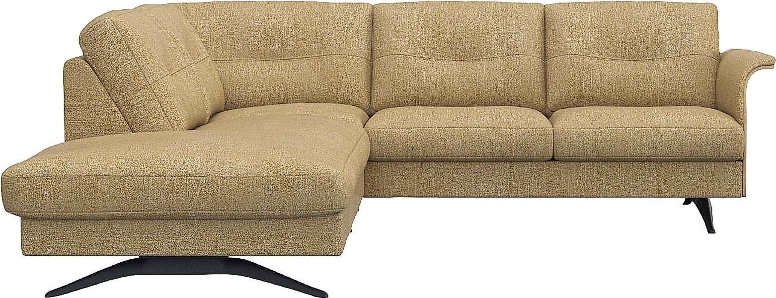 FLEXLUX Ecksofa »Glow, super bequem durch hochwertigem Sitzaufbau mit Feder günstig online kaufen