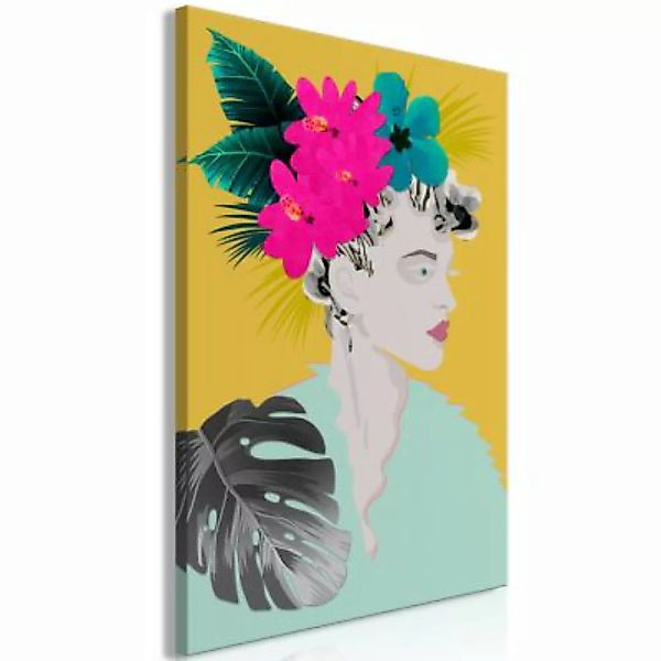 artgeist Wandbild Flowers In The Hair (1 Part) Vertical mehrfarbig Gr. 40 x günstig online kaufen