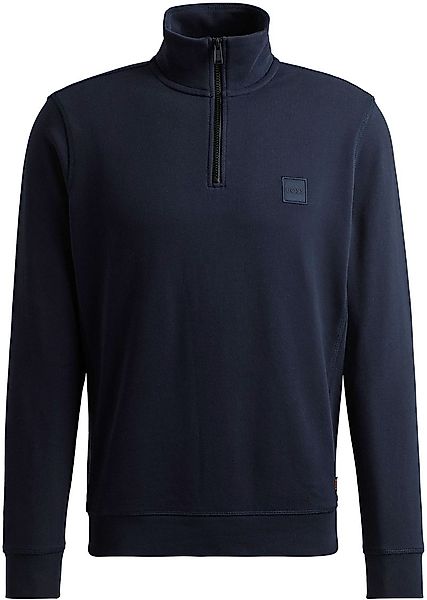 BOSS Zetrust Halfzip Pullover Navy - Größe L günstig online kaufen