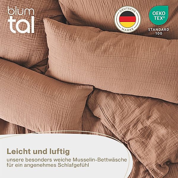 Blumtal Bettwäsche Musselin 100% Baumwolle im günstig online kaufen