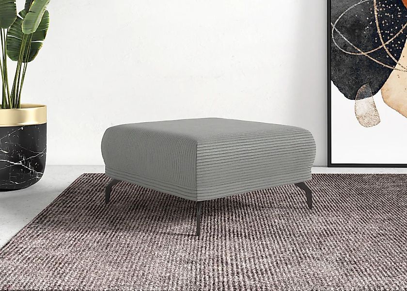 Home affaire Hocker "Coco" Cord-Bezug in 2 Ausführungen, Füßen 15 cm hoch günstig online kaufen