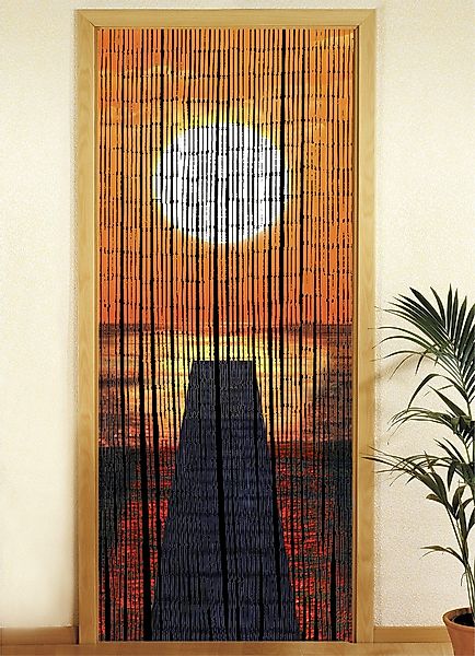 Maximex Türvorhang Modell Sonnenuntergang, Hakenaufhängung (1 günstig online kaufen