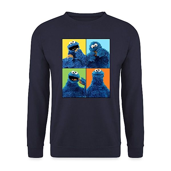 Spreadshirt Sweatshirt Sesamstraße Krümelmonster Posen Unisex günstig online kaufen