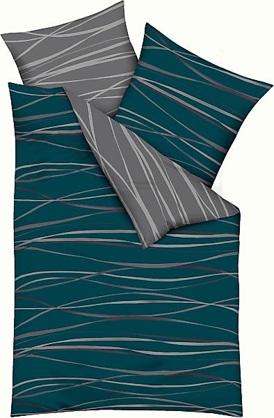 Kaeppel Wendebettwäsche "Motion" 2 Stk. tlg. Mit feinen Wellenlinien günstig online kaufen