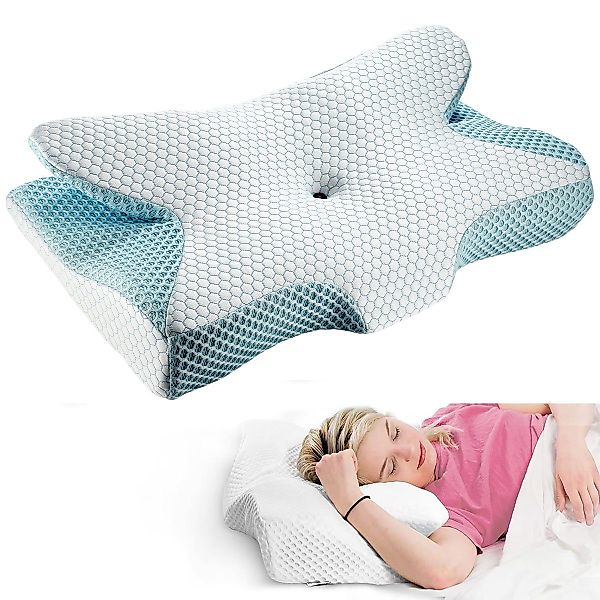 LETGOSPT Nackenstützkissen Memory Foam Kopfkissen Nackenkissen günstig online kaufen